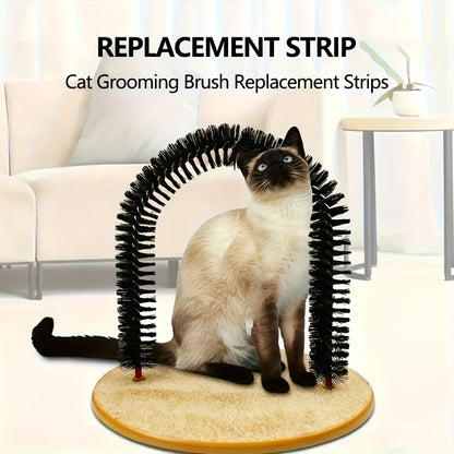 Cat Self-Grooming Replacement Brush Arched Comb with Detachable Massager for Fur Removal, Indoor Cat Care Gift for Pets