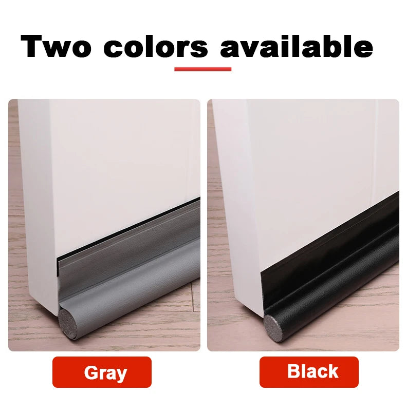 Flexible Cutable Door Bottom Weather Strip Noise Blocker Insulant Draft Stopper Sound Proof Dust Waterproof Seal Strip Tape