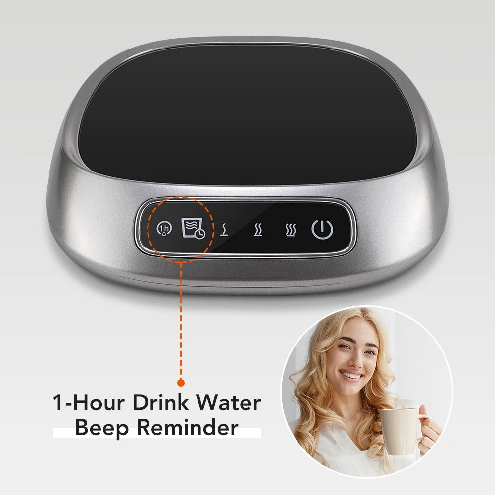 Smart Electric Beverage Warmer Advanced Temperature Control Heating Pad Constant Temperature Timer Automatic Shut Off Mug Heater