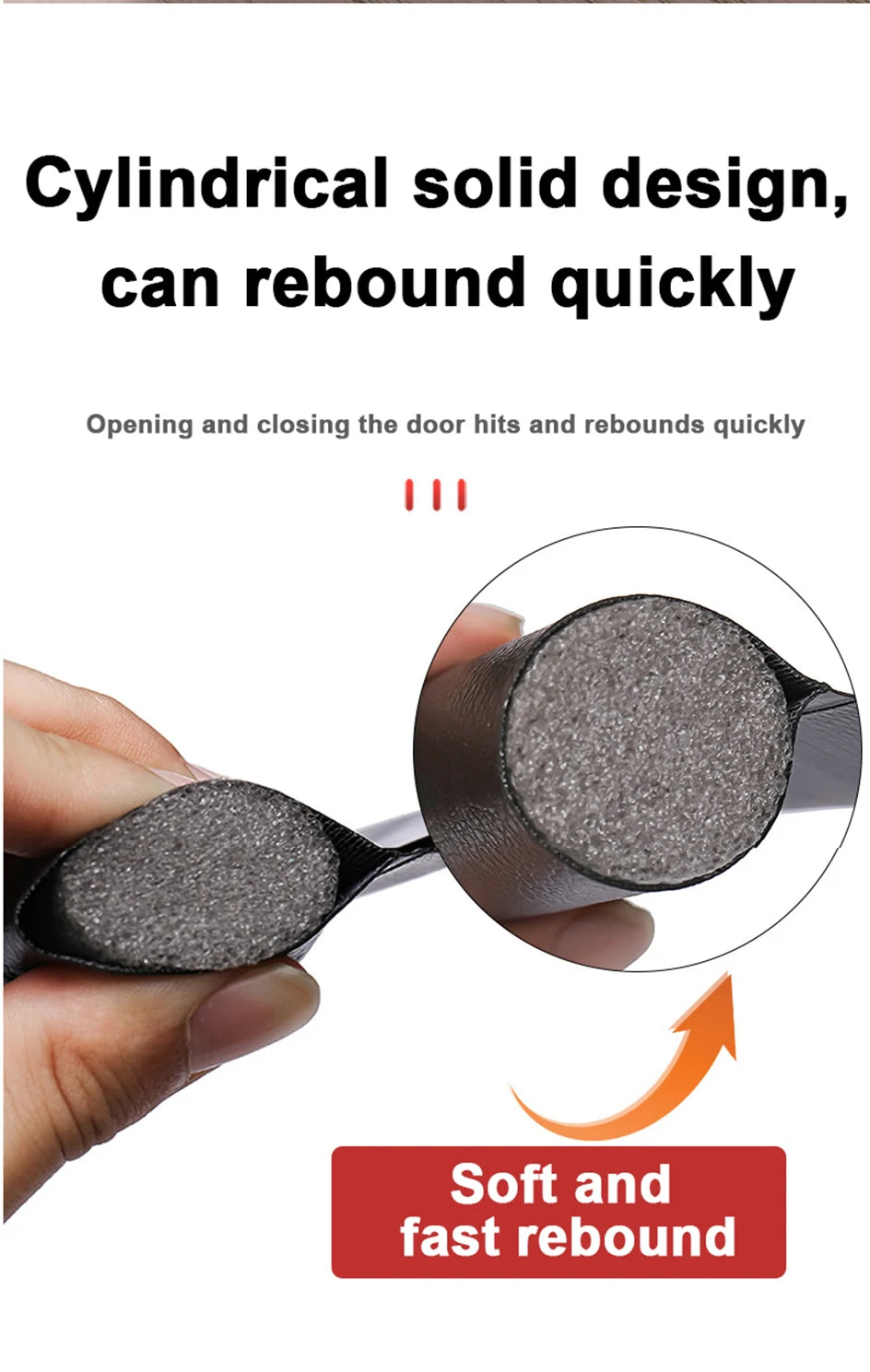 Flexible Cutable Door Bottom Weather Strip Noise Blocker Insulant Draft Stopper Sound Proof Dust Waterproof Seal Strip Tape