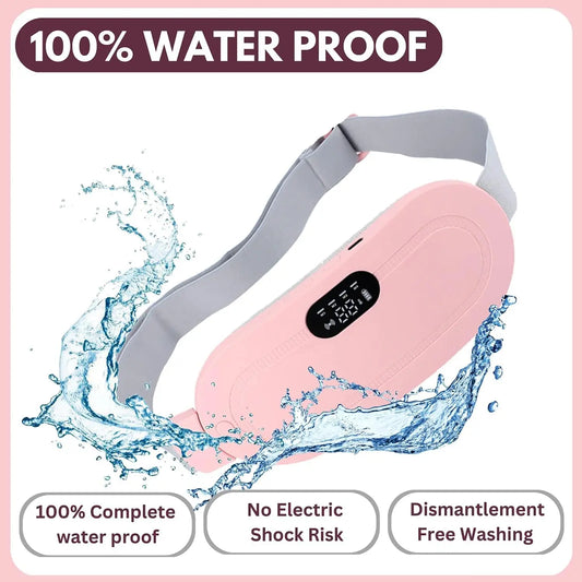 Portable Cordless Heating Waist Belt – 3-Level Vibration & Fast Heating Pad