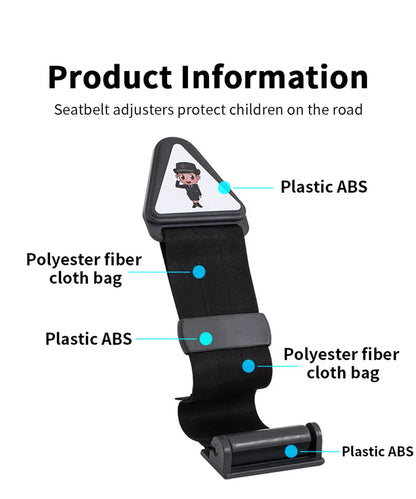 Car Children Shoulder Guard Buckle Seatbelt Adjuster For Kids Child Seat Belt Retainer Adjustment And Fixation Anti-stroke Belt