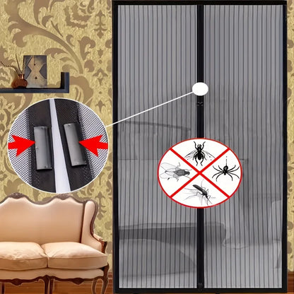 Magnetic Screen Door for Easy Installation - Prevents Insects from Entering, Allows Fresh Air to Flow | Durable Mesh Curtain