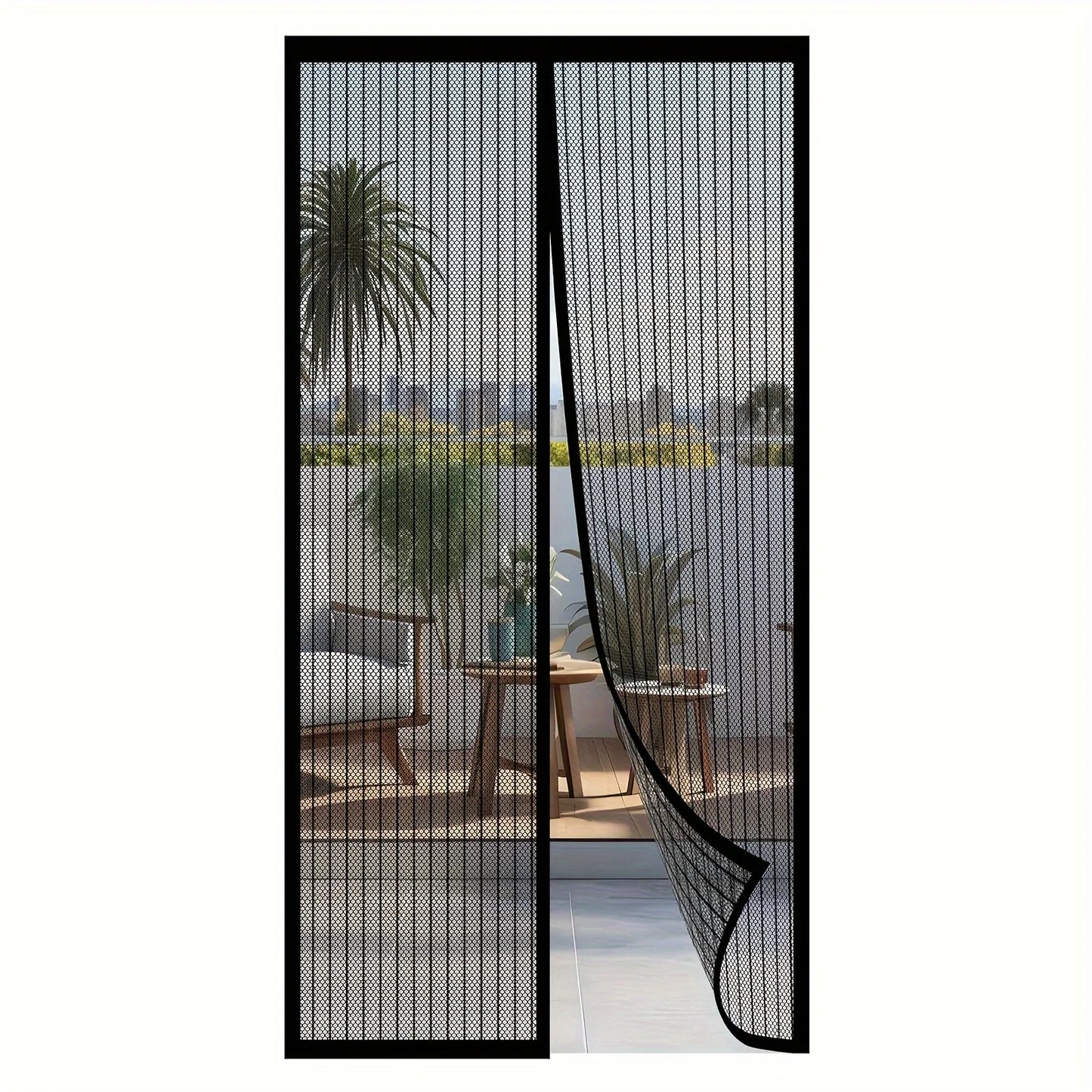Magnetic Screen Door for Easy Installation - Prevents Insects from Entering, Allows Fresh Air to Flow | Durable Mesh Curtain