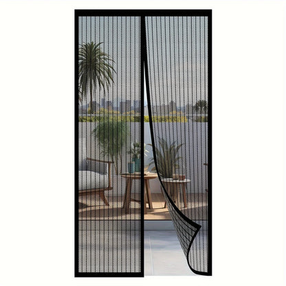 Magnetic Screen Door for Easy Installation - Prevents Insects from Entering, Allows Fresh Air to Flow | Durable Mesh Curtain