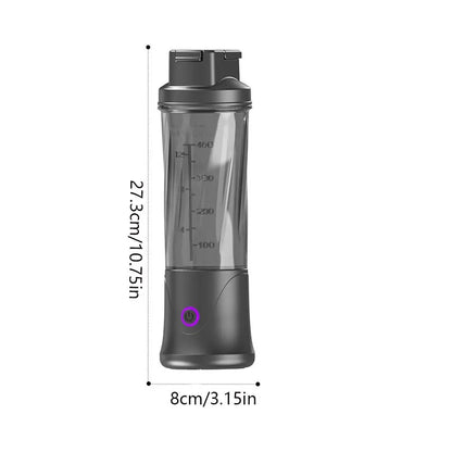 Portable 450ML Capacity Mini Blender Cup USB Charging Plastic Electric Fruit Juicer Cordless Small Fruit Extractor Cup Office