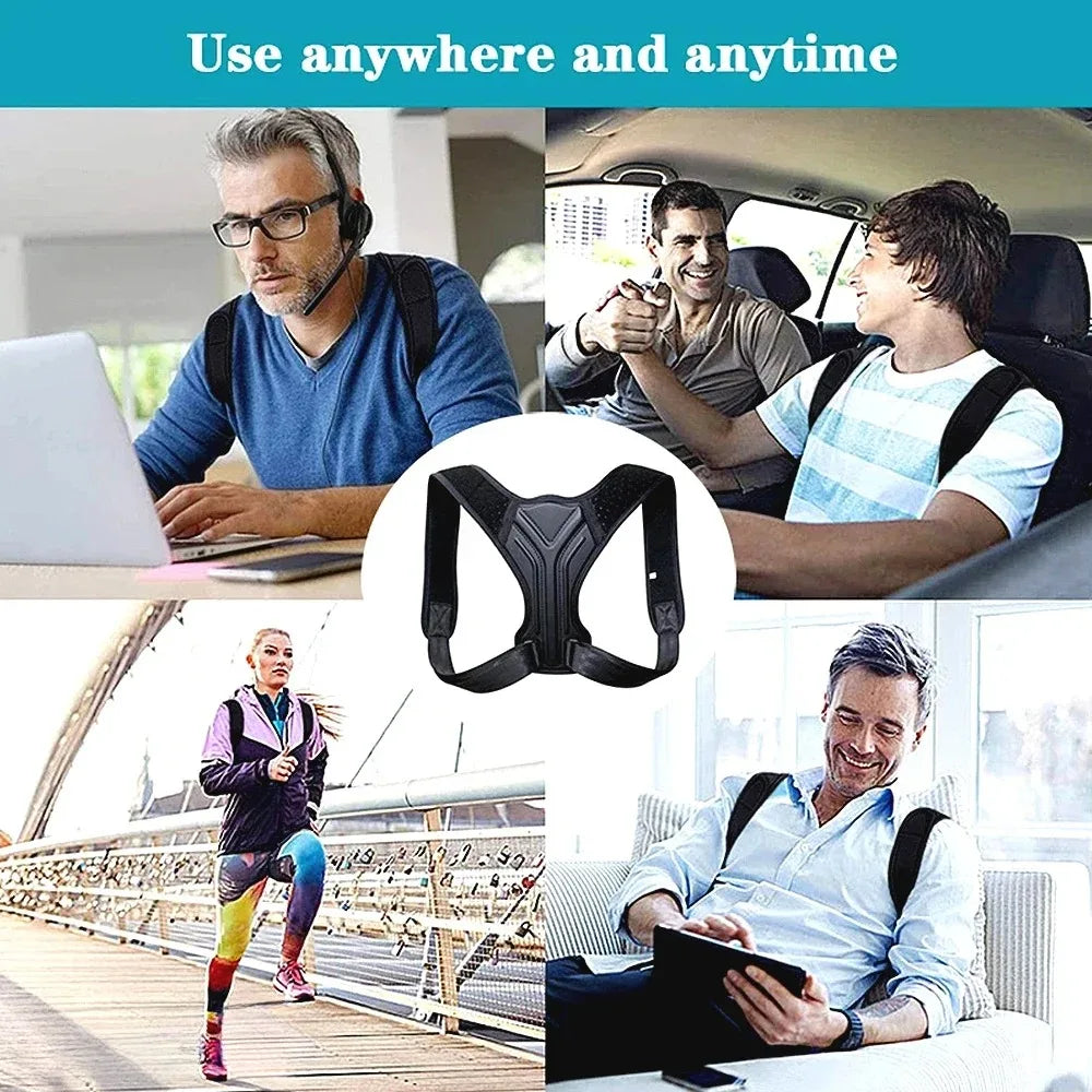Adjustable Back Shoulder Posture Corrector Belt Clavicle Spine Support Reshape Your Body Home Office Sport Upper Back Neck Brace