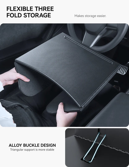 For Tesla Model XS 3 Y Highland Juniper 2018-2025 Steering Wheel Laptop Tray Food Desk Portable Office Table Car Accessories