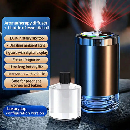 Car Fragrance Humidifier 5 Modes Scent Air Car Odor Eliminator Long Lasting Universal Car Diffuser With Digital Display