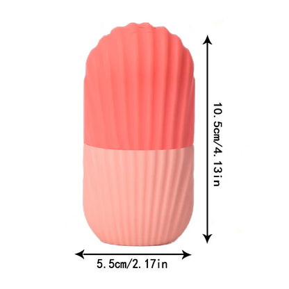 1PC Quick Depuffing Ice Face Roller Freezable Silicone Globes for Morning or Post-Workout | Instantly Awakens, Reduces Eye Bags