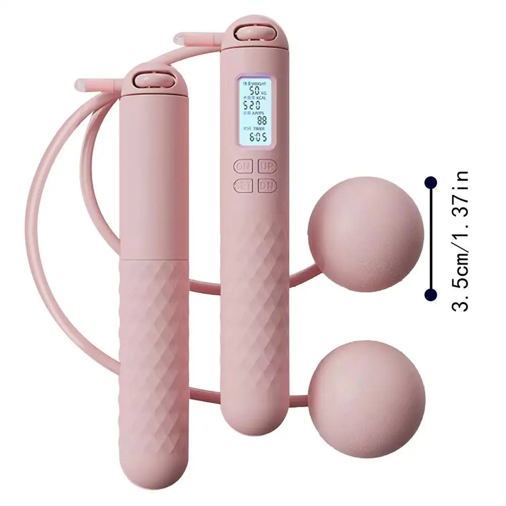 Cordless Jump Rope With Digital Counter Weight Loss Smart Skip Rope Ropeless Skipping Rope Adjustable Weighted Cordless Jump