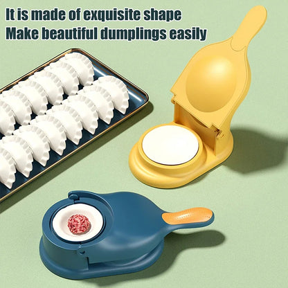 New 2 In 1 Dumpling Maker Dumpling Mold Dumpling Skin Wrapper Mould Dough Press Maker Kitchen Cooking Noodles Making Tool