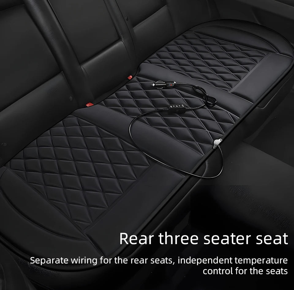 12V Universal Car Heated Seats Cushion Fast Heating Car Seat Covers Warm Winter Car Accessories Heating Pads Available Black＆Red