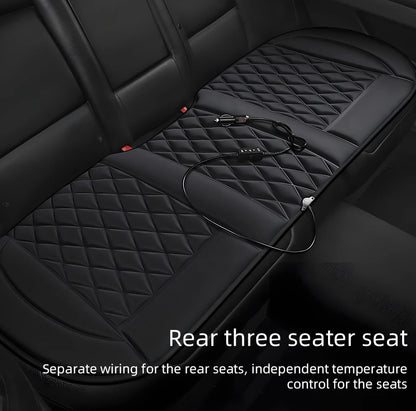 12V Universal Car Heated Seats Cushion Fast Heating Car Seat Covers Warm Winter Car Accessories Heating Pads Available Black＆Red