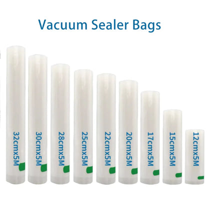 5M Length Food Vacuum Sealer Bags 7-Ply Co-Extruded Perfect for Freezing Meat, Fish, Vegetables - Durable Vacuum Storage Bags