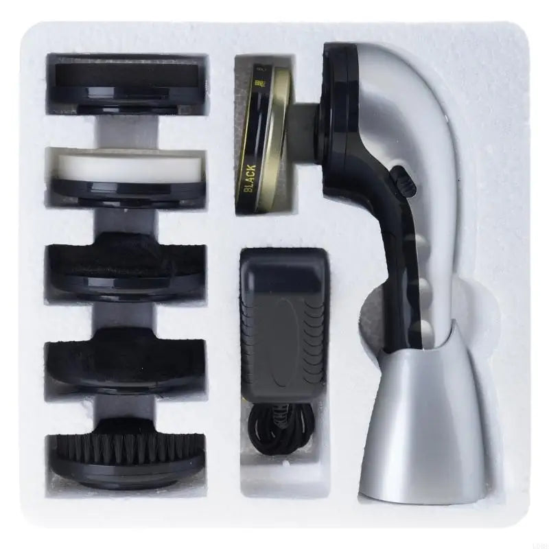 Portable Handheld Automatic Electric Shoe Brush Shine Polisher 2 Ways Power Supp