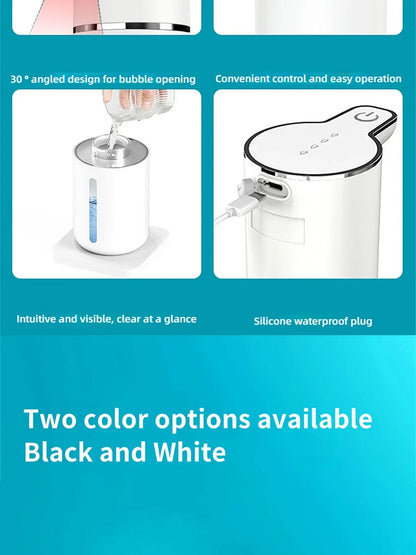 Waterproof Automatic Soap Dispenser 350ml Foaming Soap Dispenser Type C Rechargeable Electric  Adjustable Foam Soap Dispenser