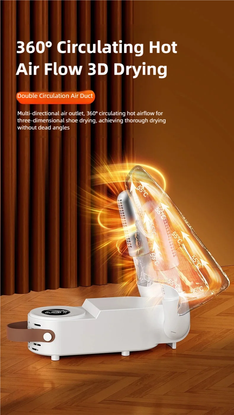 130W Electric Shoe Dryer – Fast Drying Boot & Shoe Warmer (EU Plug)