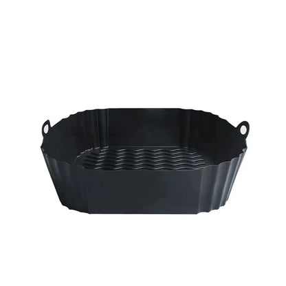 Silicone Air Fryer Liners, Replacement of Parchment Paper Liner - Reusable & Heat Resistant Air Fryer Silicone Baking Tray