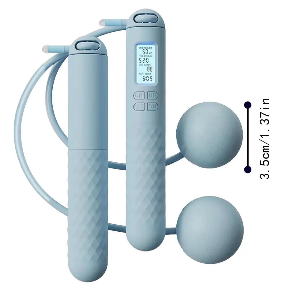 Cordless Jump Rope With Digital Counter Weight Loss Smart Skip Rope Ropeless Skipping Rope Adjustable Weighted Cordless Jump