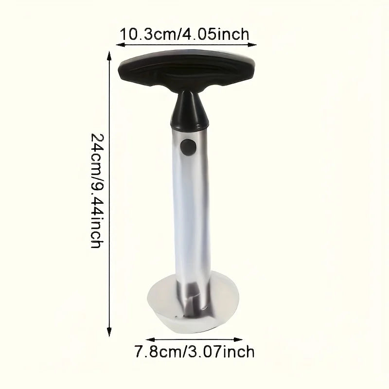 A Stainless Steel Pineapple Corer And Slicer That Is Ergonomically Designed for Comfort. This Multifunctional Tool