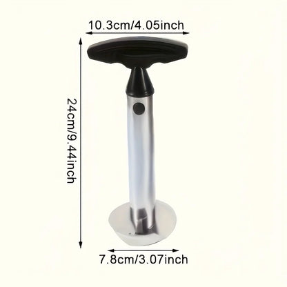 A Stainless Steel Pineapple Corer And Slicer That Is Ergonomically Designed for Comfort. This Multifunctional Tool