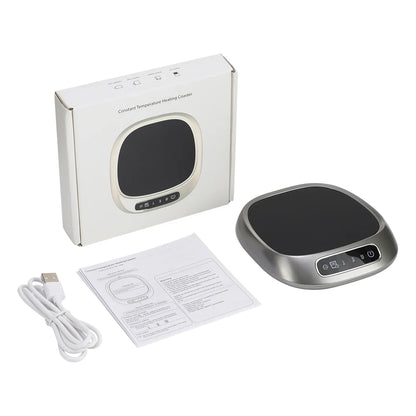 Smart Electric Beverage Warmer Advanced Temperature Control Heating Pad Constant Temperature Timer Automatic Shut Off Mug Heater