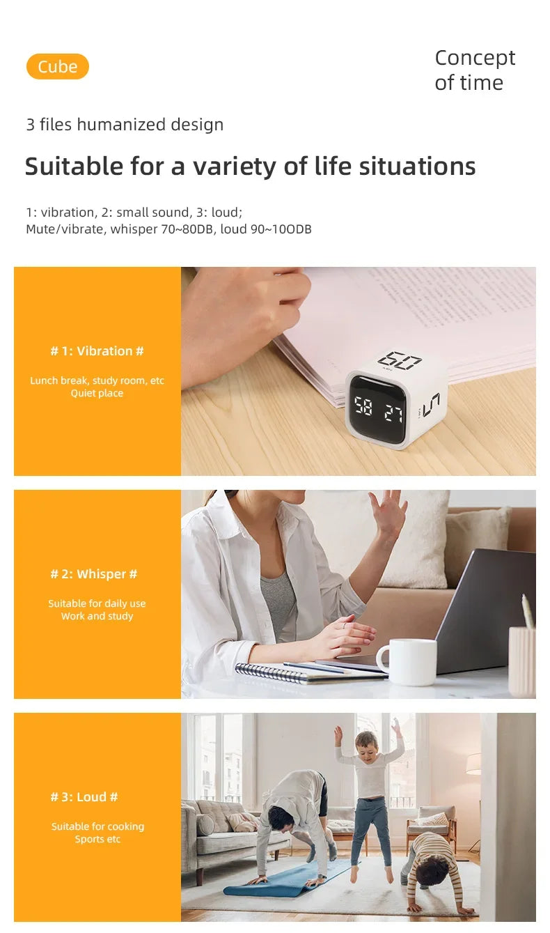 New learning timer Kitchen cooking countdown reminder digital alarm clock intelligent time management