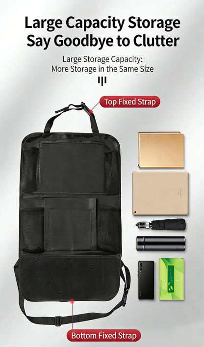 Car Interior Accessories Car Seat Back Storage Anti-kick Bag Simple Oxford Material Snack Toy Storage Bag Car Storage Bag