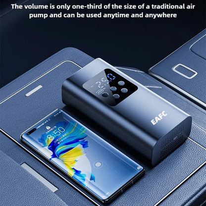 Wireless/Wired Electric Tire Inflator LCD Digital Display Portable Tyre Inflator with LED Light Digital Inflator Inflatable Pump