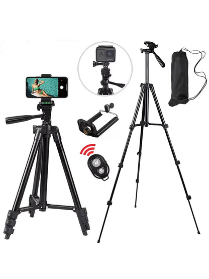 3120 Tripod For Phone 100cm Universal Camera Tripod Stand Phone Holder Lightweight Universal Photography For Xiaomi Huawei DSLR