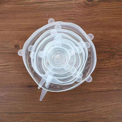 Reusable Silicone Stretch Lids Eco-Friendly, Airtight, Universal Fit