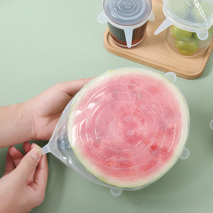 Reusable Silicone Stretch Lids Eco-Friendly, Airtight, Universal Fit