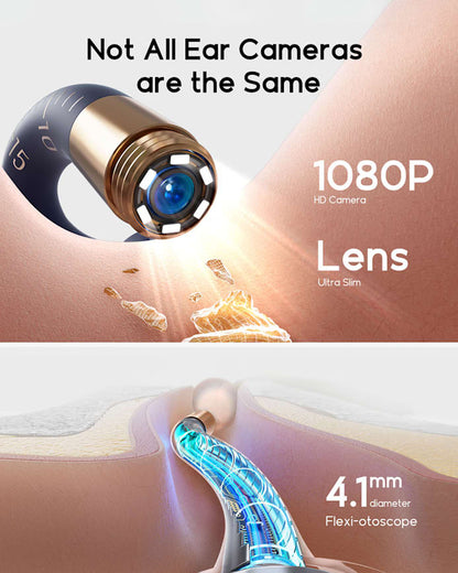 2025 New Bebird Earsight Plus I35R Ear Wax Removal Tool Camera Cleaner Kit- HD Wireless Flexible Otoscope, Pain-Free Ear Tweezer