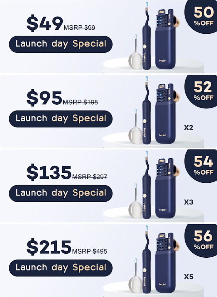 2025 New Bebird Earsight Plus I35R Ear Wax Removal Tool Camera Cleaner Kit- HD Wireless Flexible Otoscope, Pain-Free Ear Tweezer