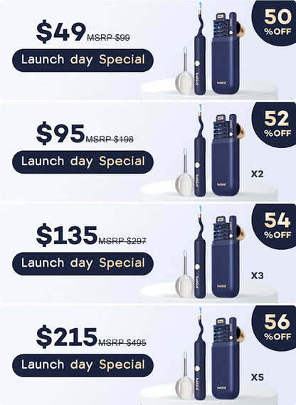 2025 New Bebird Earsight Plus I35R Ear Wax Removal Tool Camera Cleaner Kit- HD Wireless Flexible Otoscope, Pain-Free Ear Tweezer